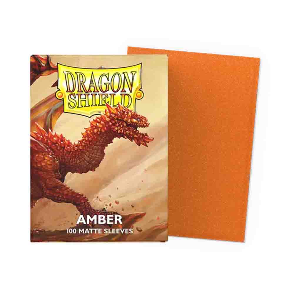 Dragon Shield - Amber - Matte Sleeves - Standard