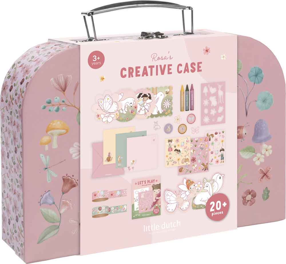 Little Dutch - Kreativ Kuffert - Rosa Fairy Garden