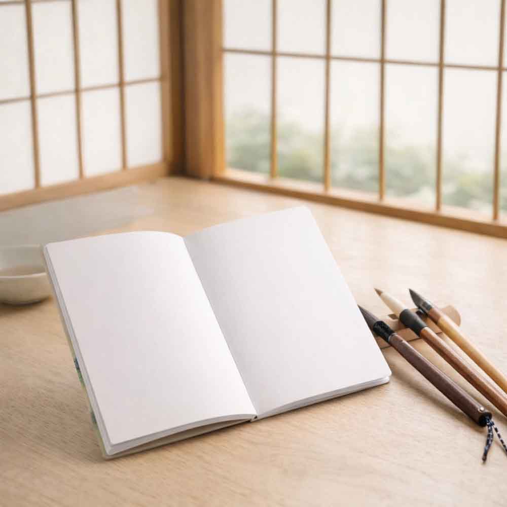Minisuki – A5 Korean Notebook - Peaceful Pavilion