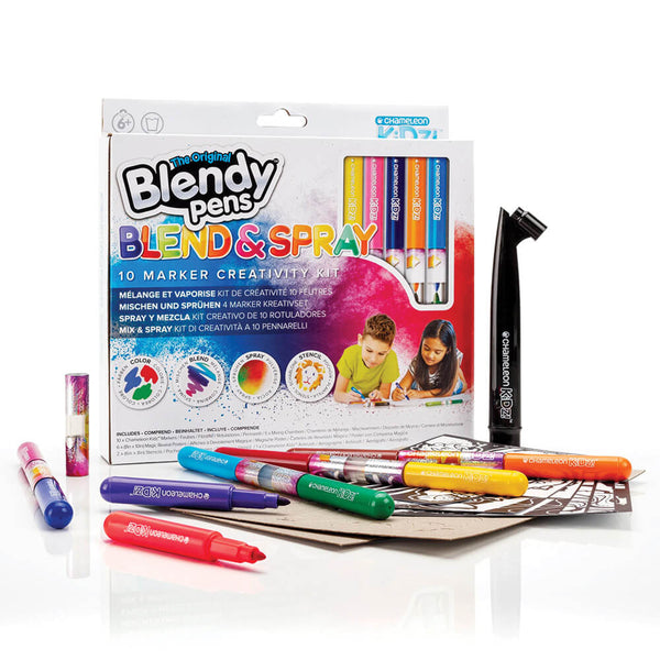 Chameleon Art Products - Kidz Blend & Spray 10 Marker Creativity Kit