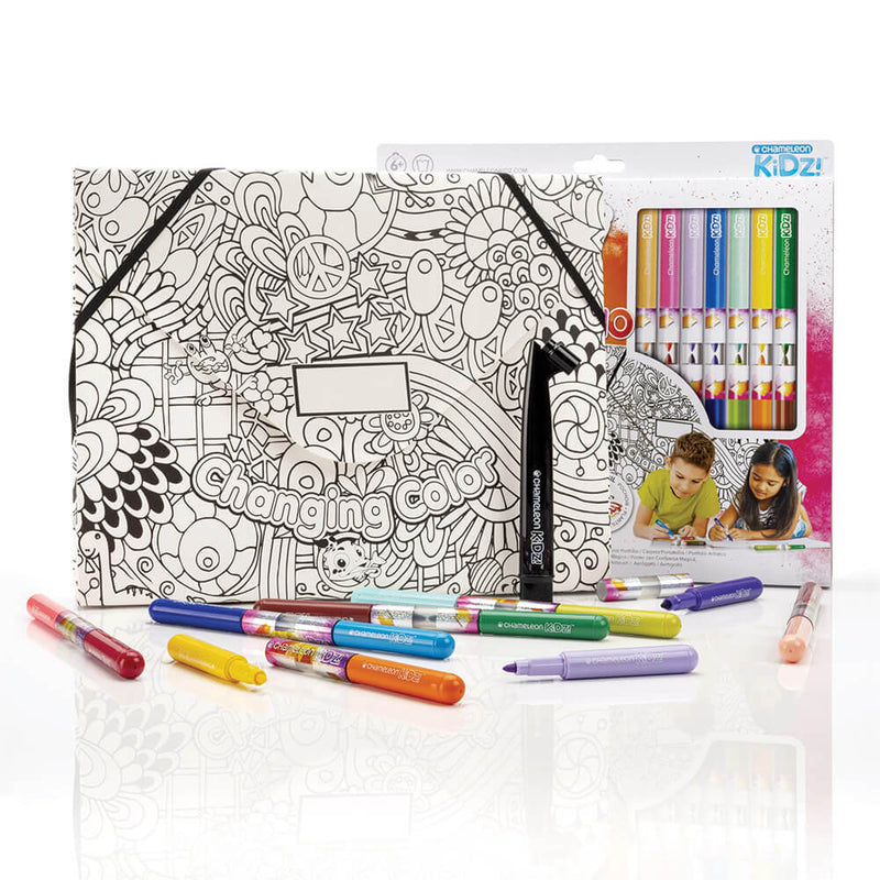 Chameleon Art Products - Kidz Portfolio 14 Marker Creativity Kit