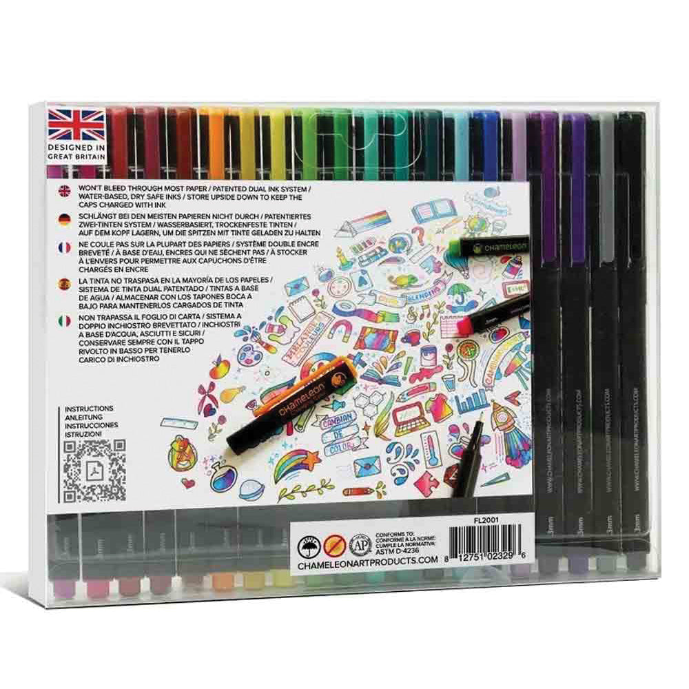 Chameleon Art Products - Fineliners - Farveskiftende - 20stk