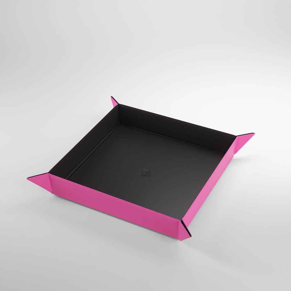 Gamegenic - MAGNETIC DICE TRAY - Black/Pink