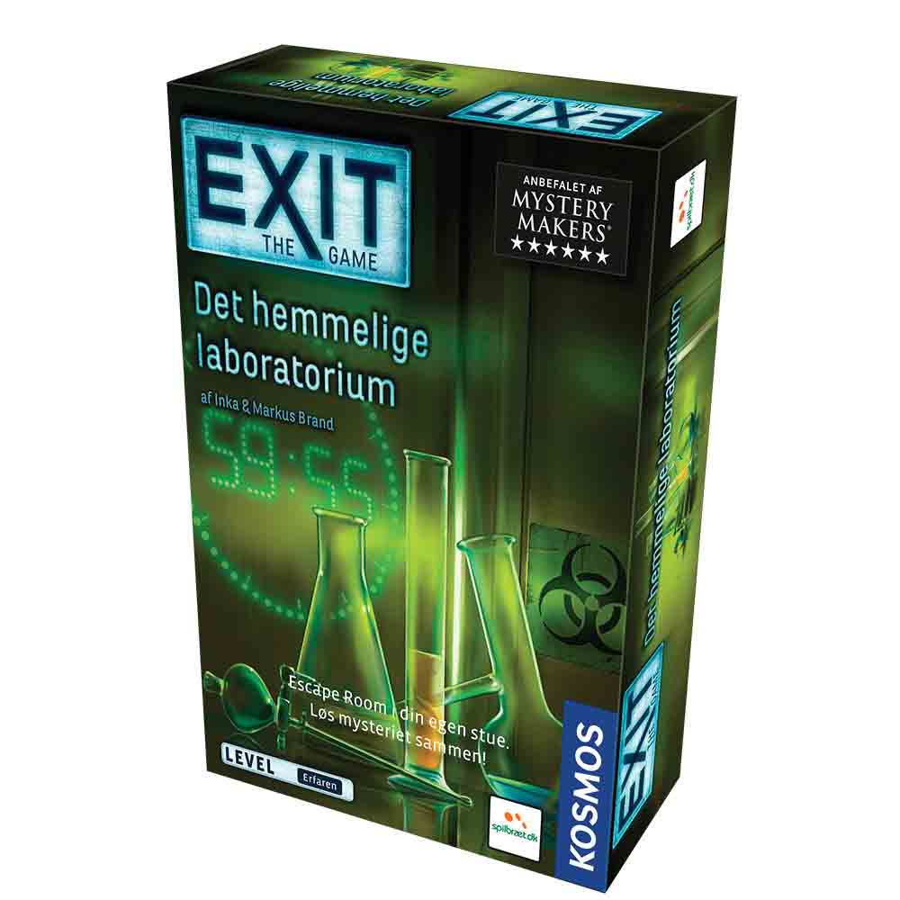 EXIT - 2 - Det Hemmelige Laboratorium - Brætspil