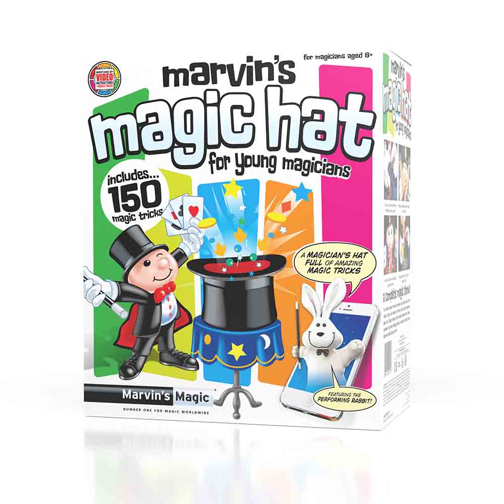 Marvins Magic - Tryllesæt 150 tricks med høj hat - Simply Magic