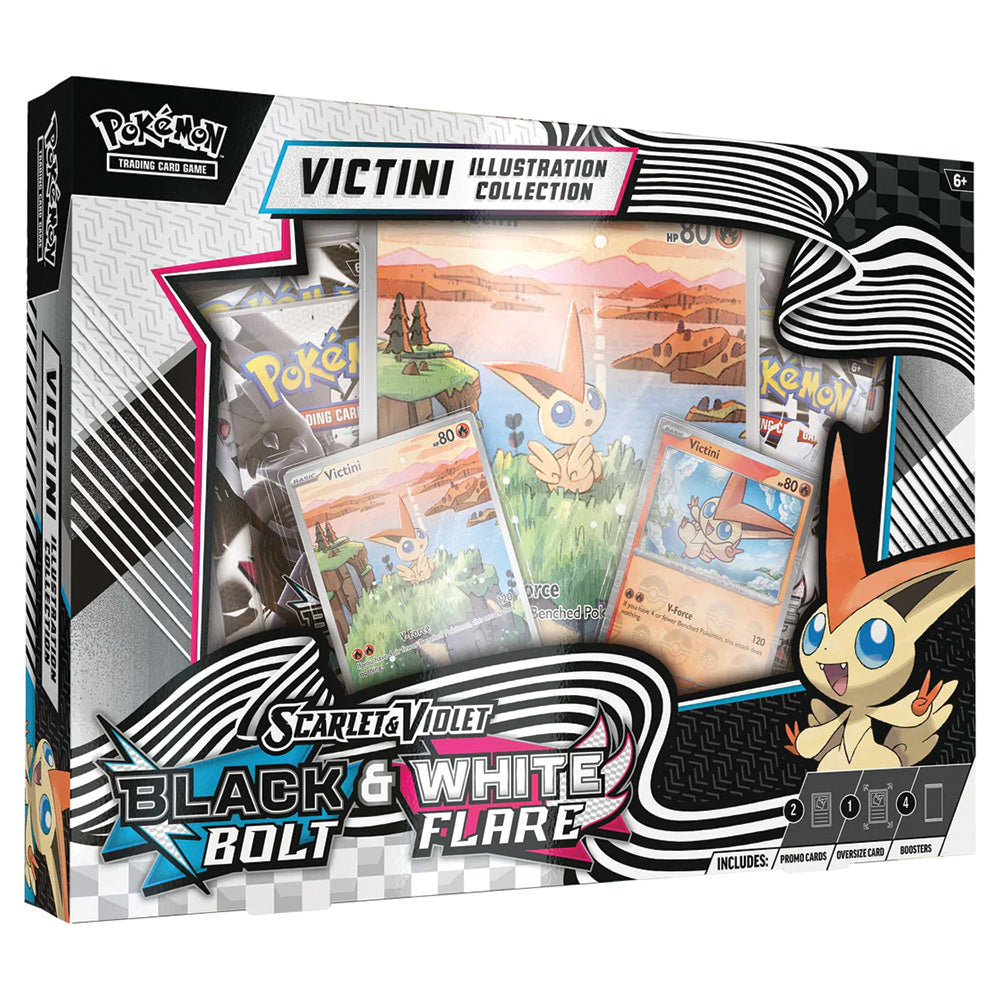 Pokemon - Scarlet & Violet - Black Bolt & White Flare Unova Victini Illustration Collection