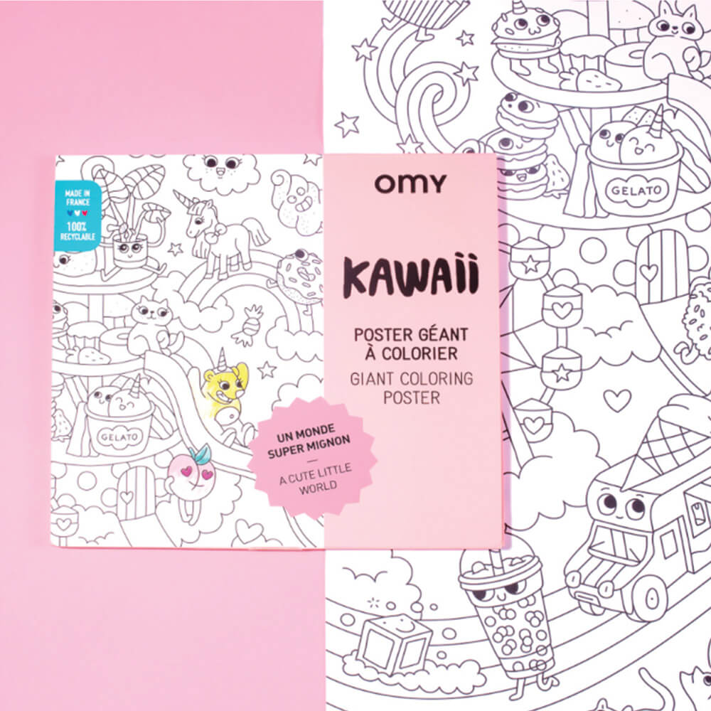 OMY - Plaket - Farvelægning - Kawaii