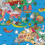 OMY - Atlas – plakat med klistermærker