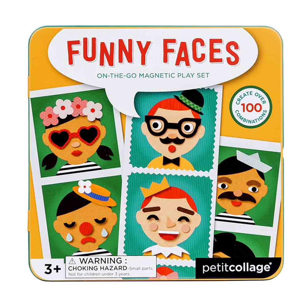 Petit Collage - Magnetsæt - Funny Faces