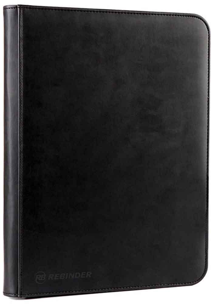 Rebinder – Toploader Binder - 9-Pocket Zip - Black