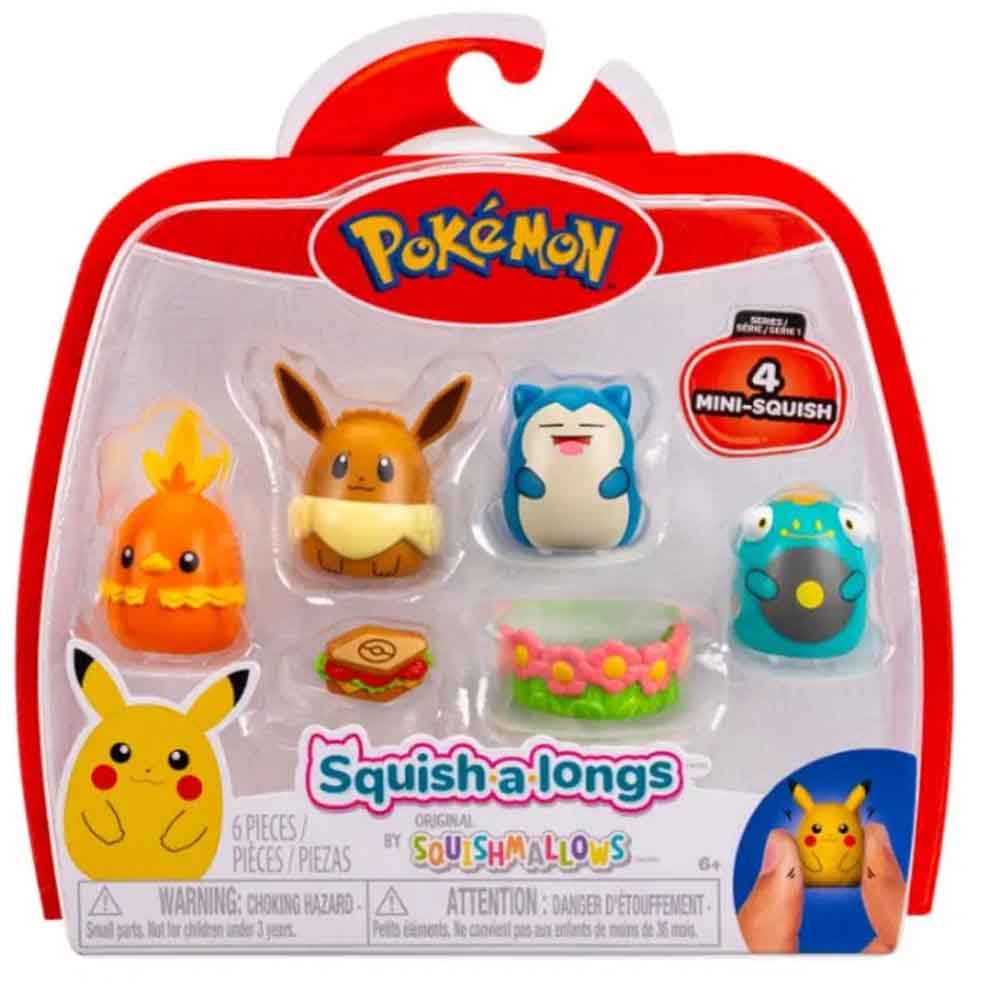 Pokemon - SQUISHALONGS - EEVEE & SNORLAX