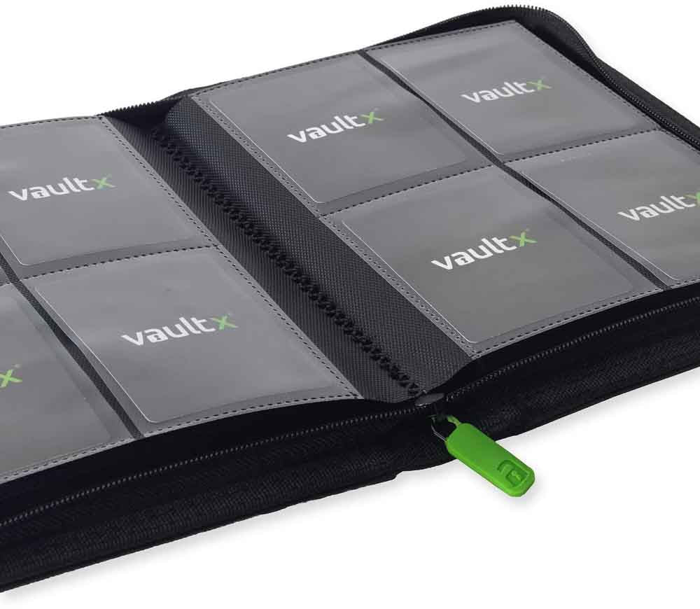 VaultX - 4-Pocket Exo-Tec® Zip Binder - Black
