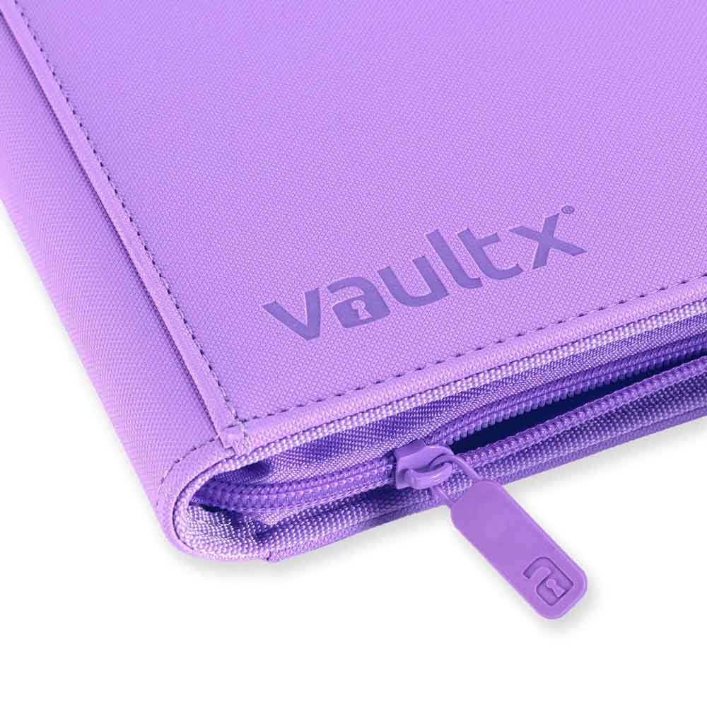 VaultX - 4-Pocket Exo-Tec® Zip Binder - Just Purple
