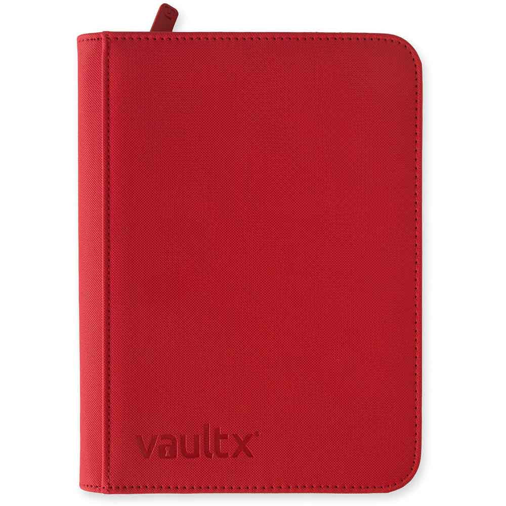 VaultX - 4-Pocket Exo-Tec® Zip Binder - Fire Red