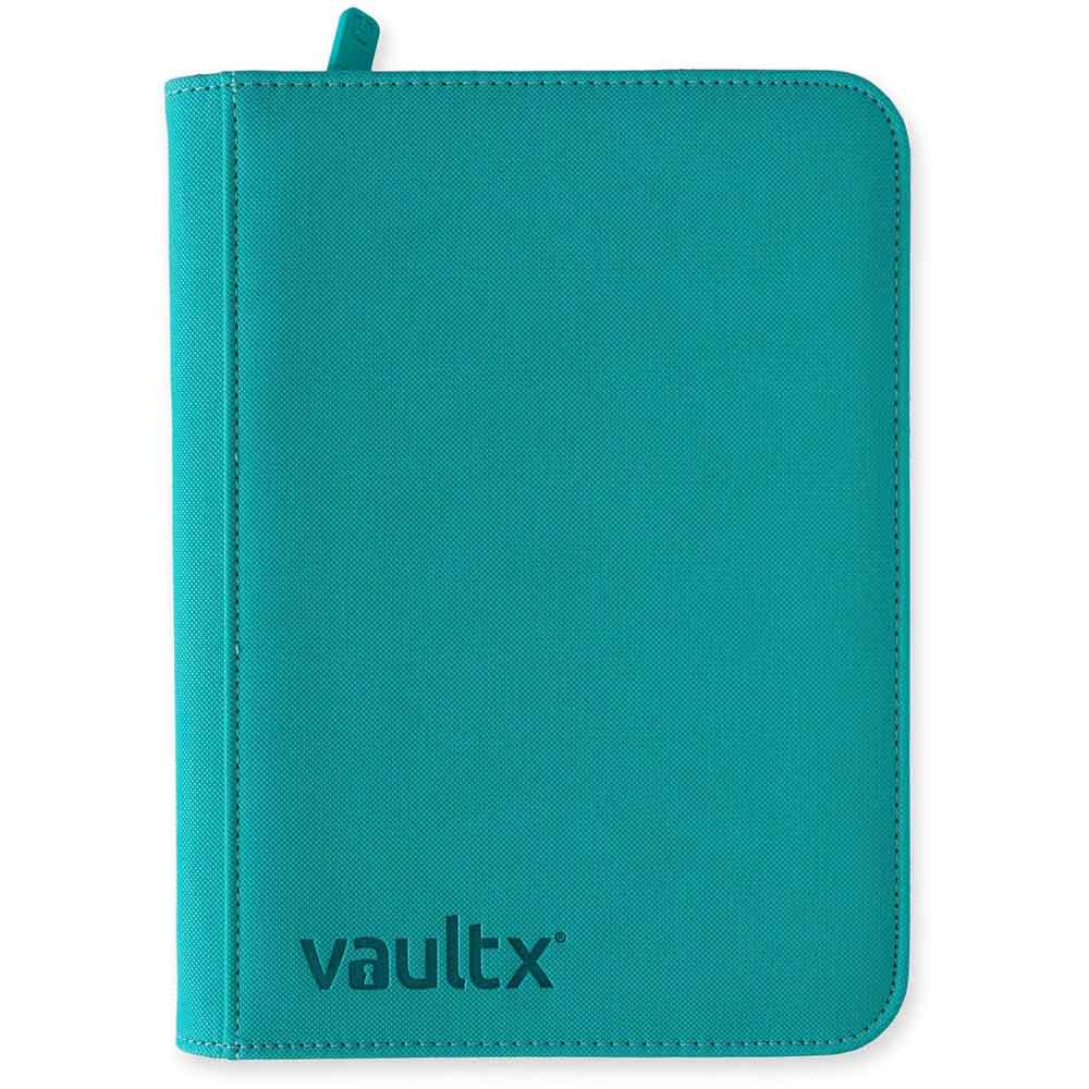 VaultX - 4-Pocket Exo-Tec® Zip Binder - Ocean Blue