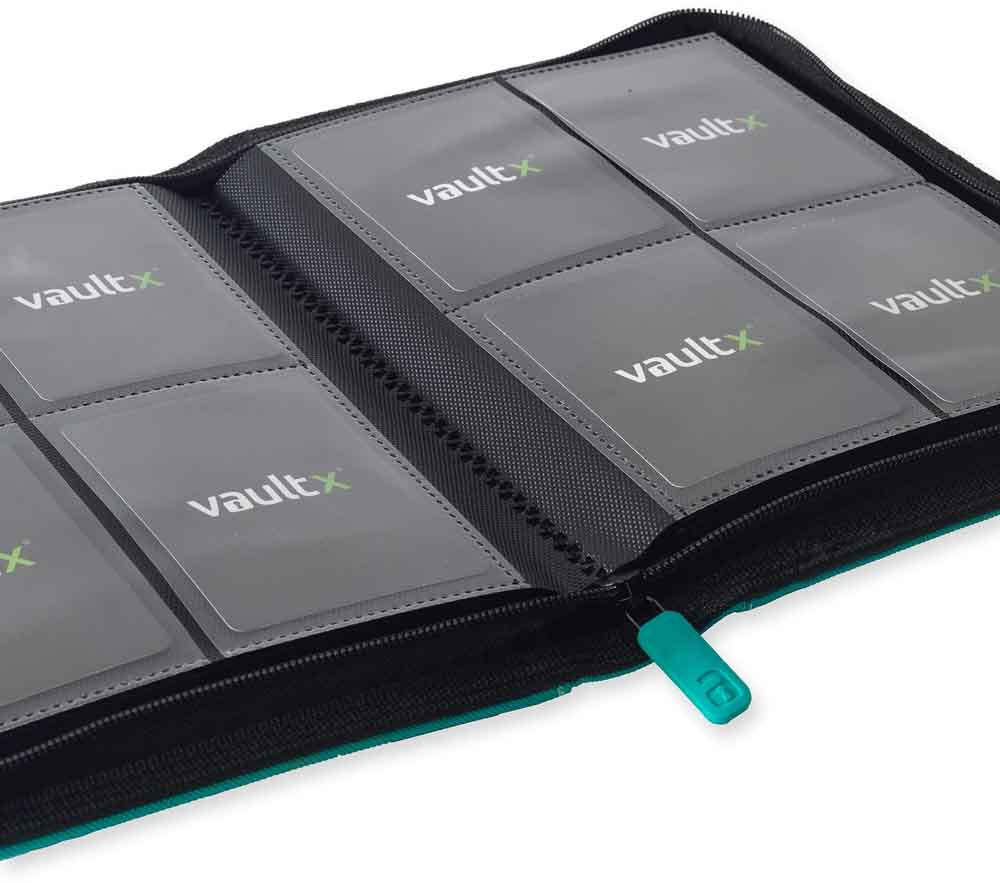 VaultX - 4-Pocket Exo-Tec® Zip Binder - Ocean Blue