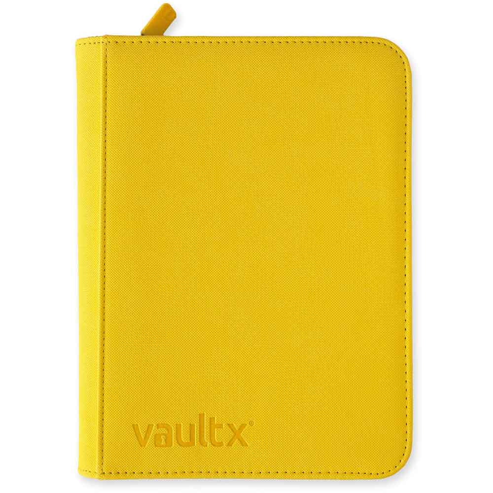 VaultX - 4-Pocket Exo-Tec® Zip Binder - Yellow