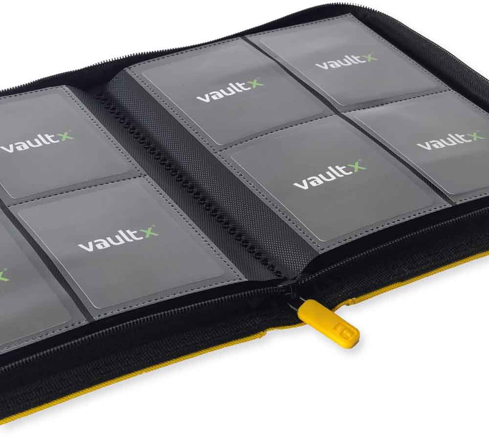 VaultX - 4-Pocket Exo-Tec® Zip Binder - Yellow