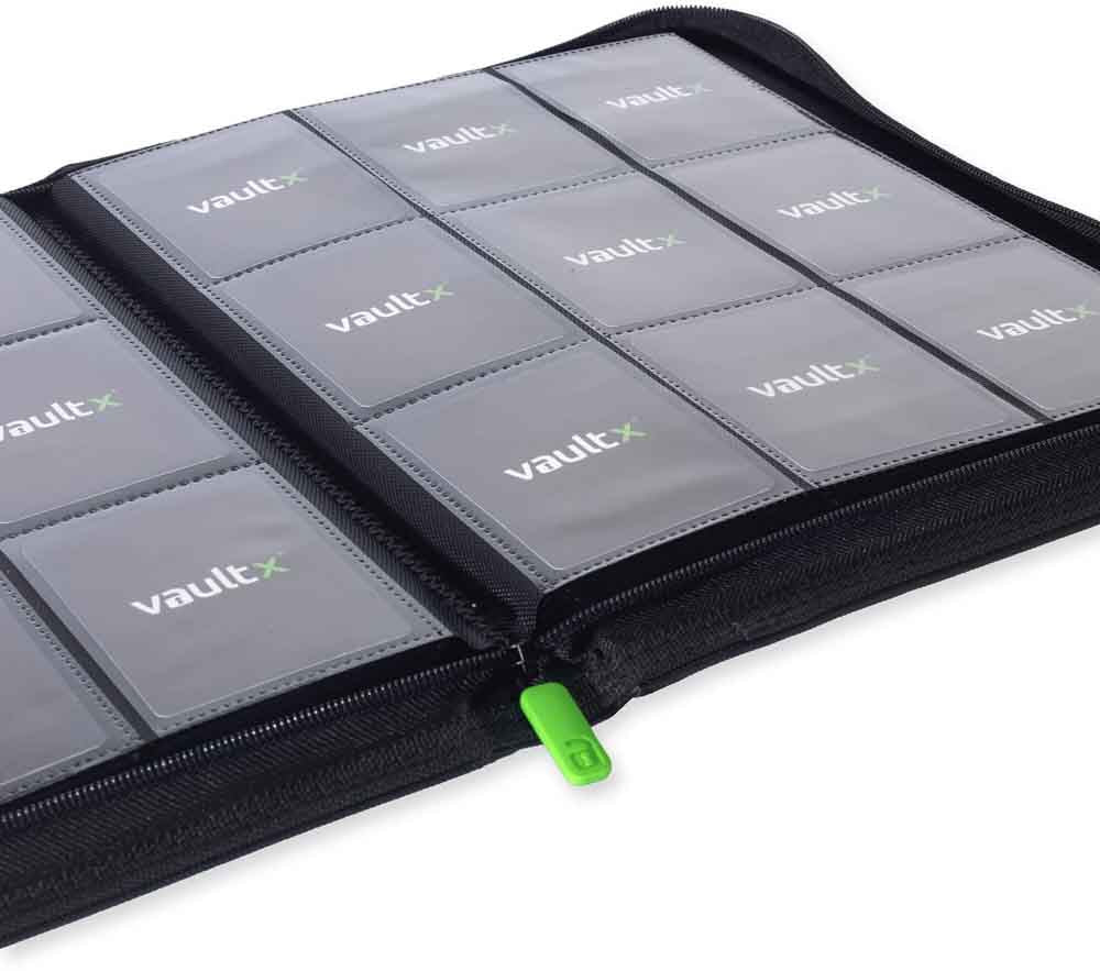 VaultX - 9-Pocket Exo-Tec® Zip Binder - Black