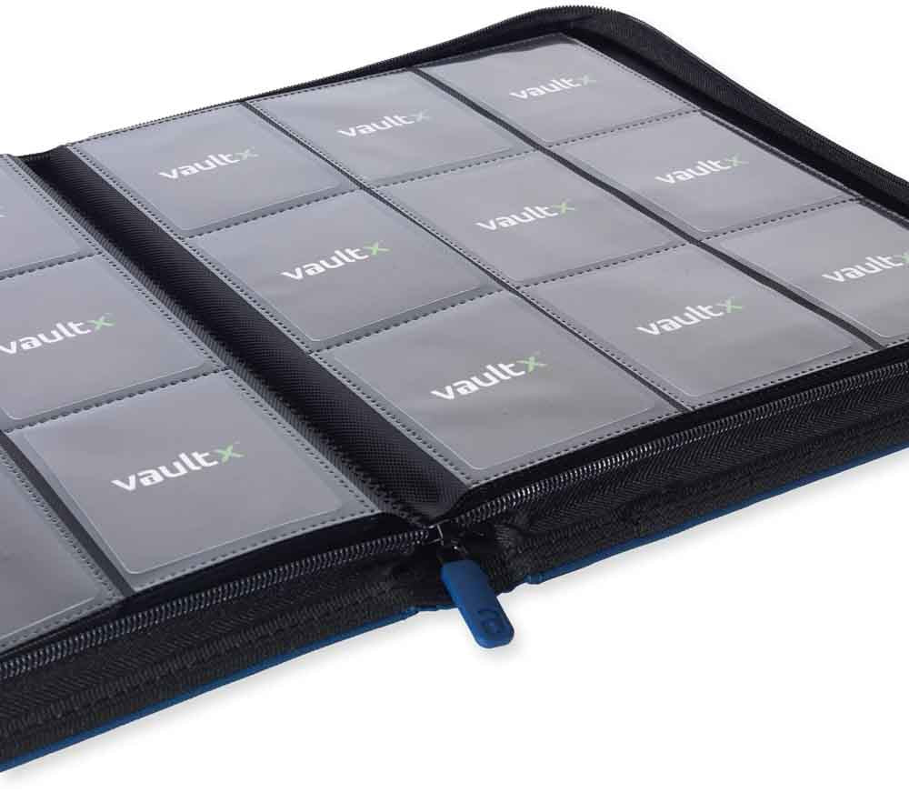VaultX - 9-Pocket Exo-Tec® Zip Binder - Royal Blue