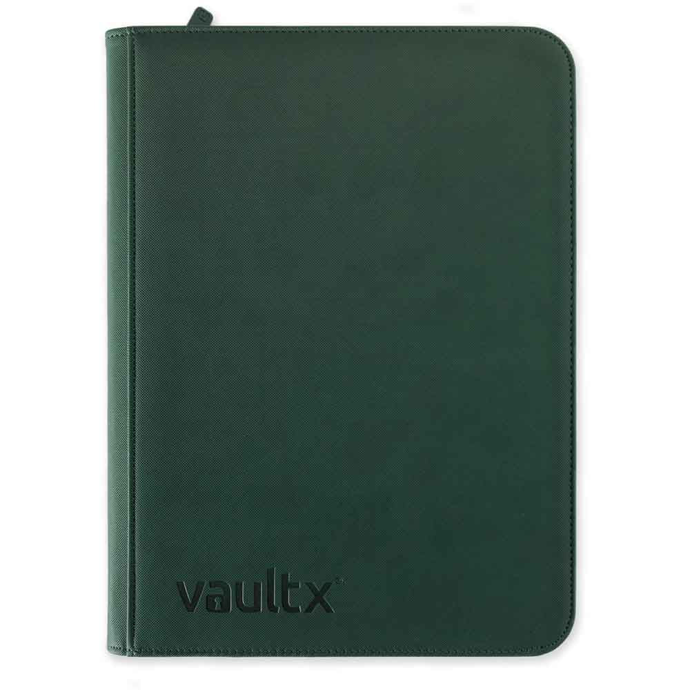 VaultX - 9-Pocket Exo-Tec® Zip Binder - Forest Green