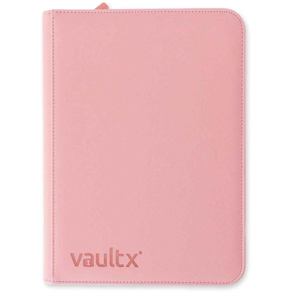 VaultX - 9-Pocket Exo-Tec® Zip Binder - Just Pink
