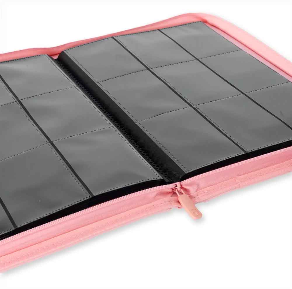 VaultX - 9-Pocket Exo-Tec® Zip Binder - Just Pink