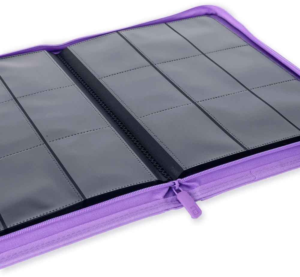 VaultX - 9-Pocket Exo-Tec® Zip Binder - Just Purple