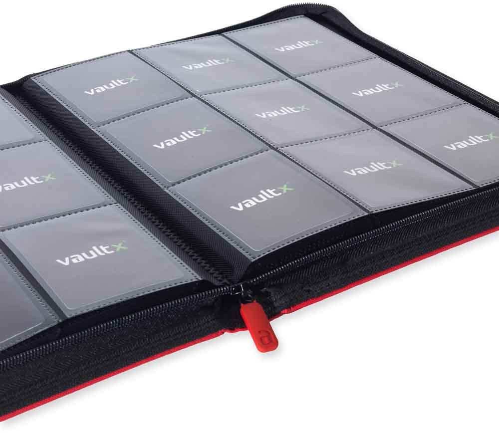 VaultX - 9-Pocket Exo-Tec® Zip Binder - Red