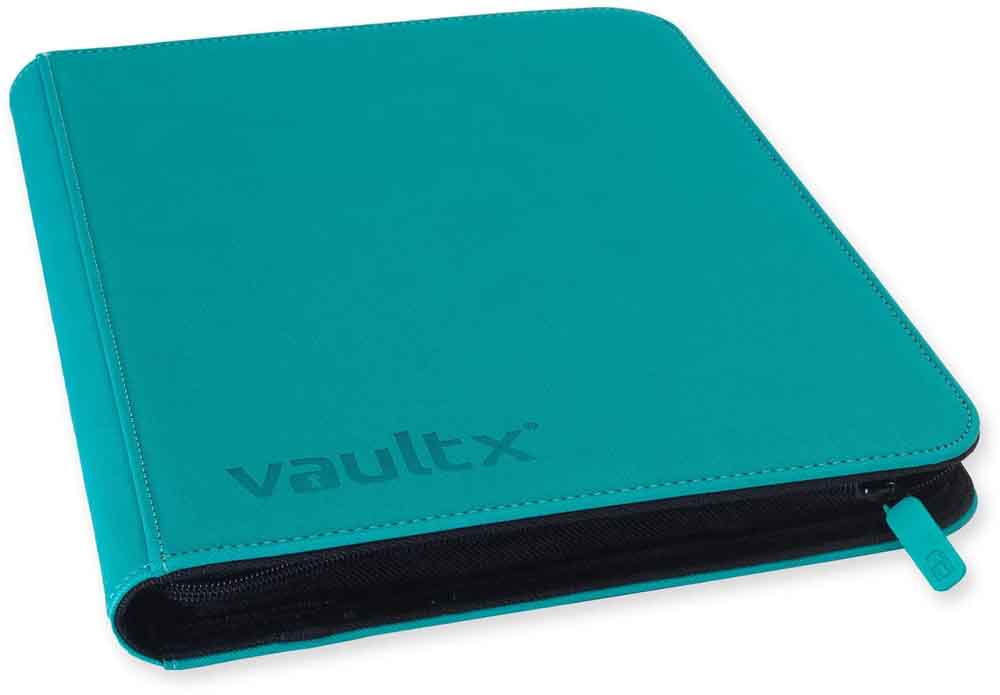 VaultX - 9-Pocket Exo-Tec® Zip Binder - Ocean Blue