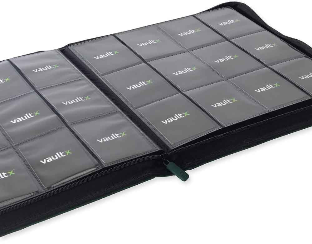 VaultX - 12-Pocket Exo-Tec® Zip Binder - Forest Green