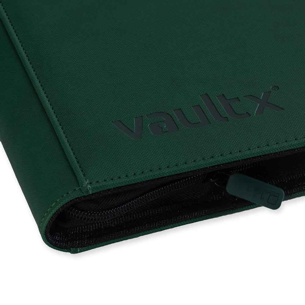 VaultX - 12-Pocket Exo-Tec® Zip Binder - Forest Green