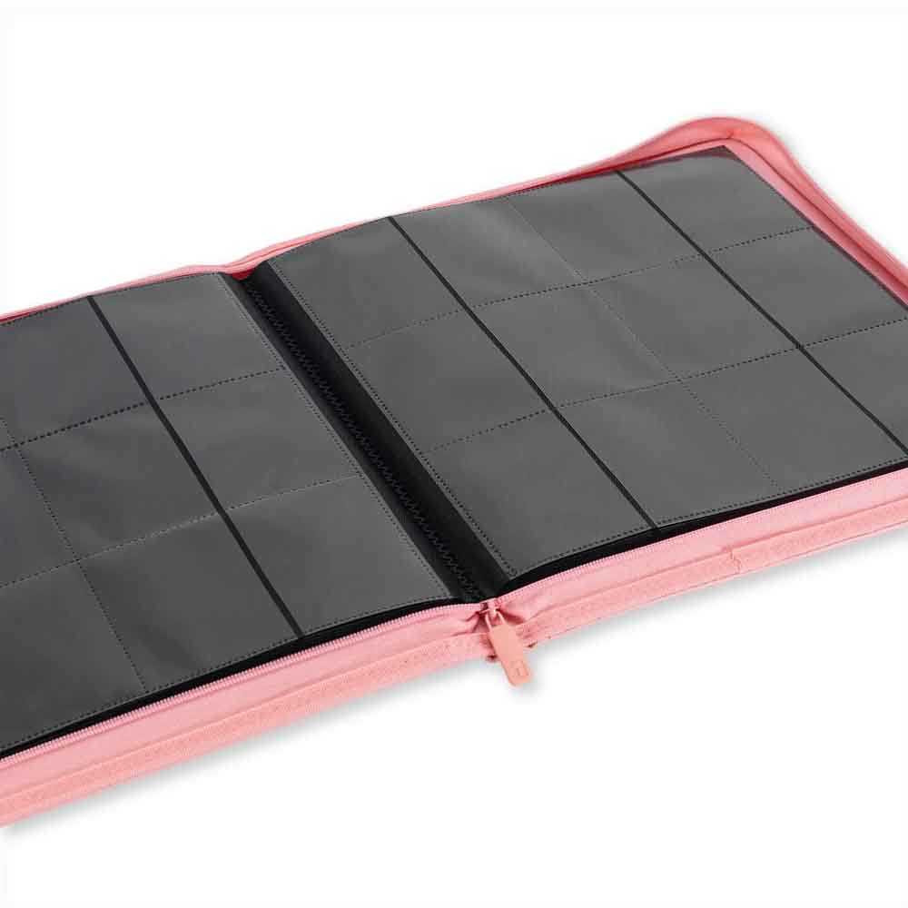 VaultX - 12-Pocket Exo-Tec® Zip Binder - Just Pink