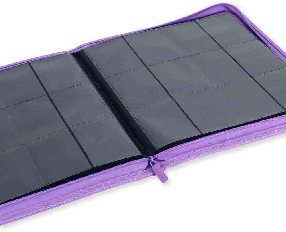 VaultX - 12-Pocket Exo-Tec® Zip Binder - Just Purple