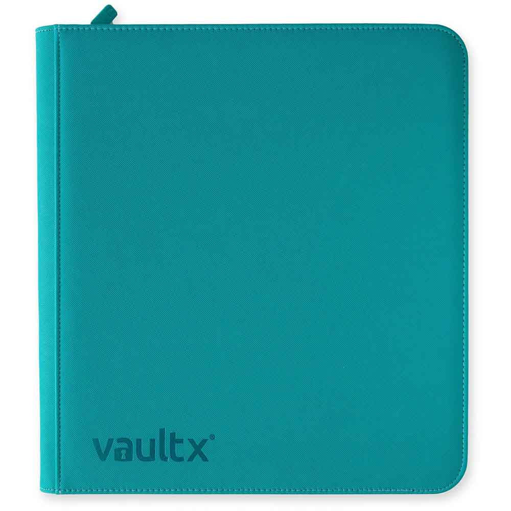 VaultX - 12-Pocket Exo-Tec® Zip Binder - Ocean Blue