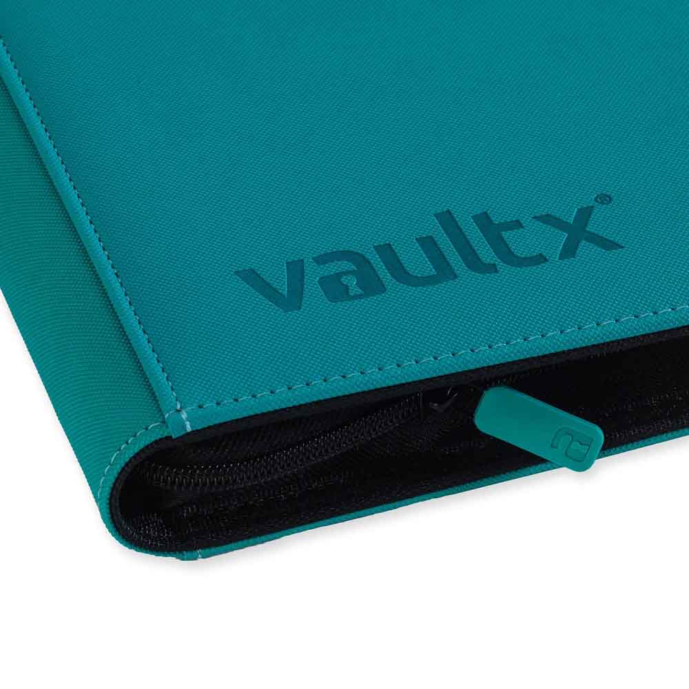 VaultX - 12-Pocket Exo-Tec® Zip Binder - Ocean Blue
