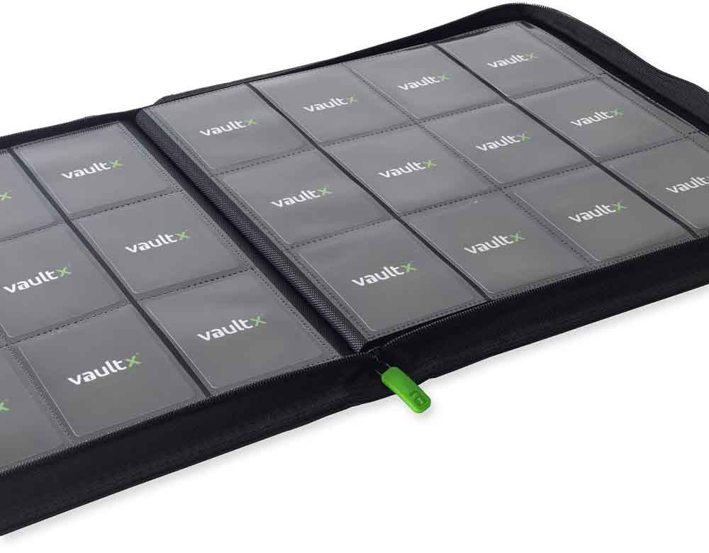 VaultX - Zip Binder XL – 12-Pocket - Signature Black