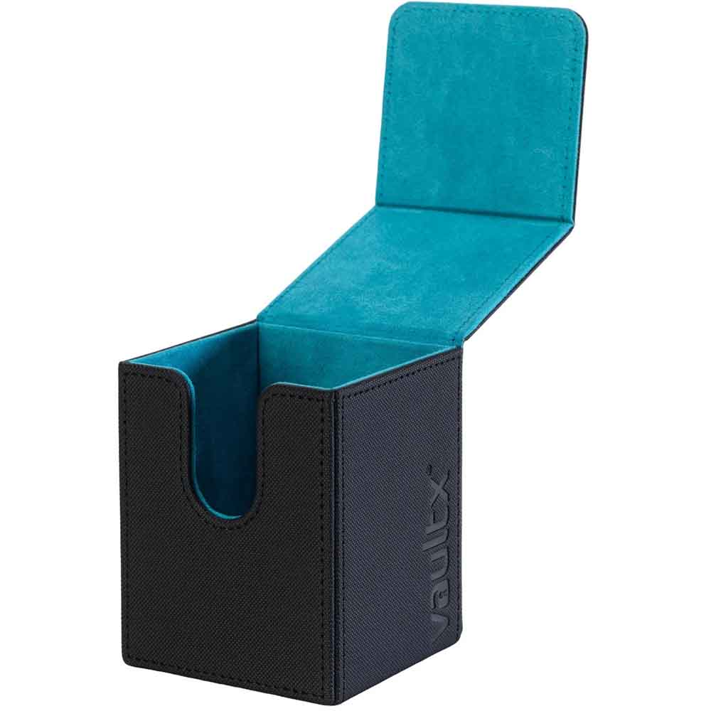 VaultX - Toploading Deck Box 80+ - Black / Electric Blue