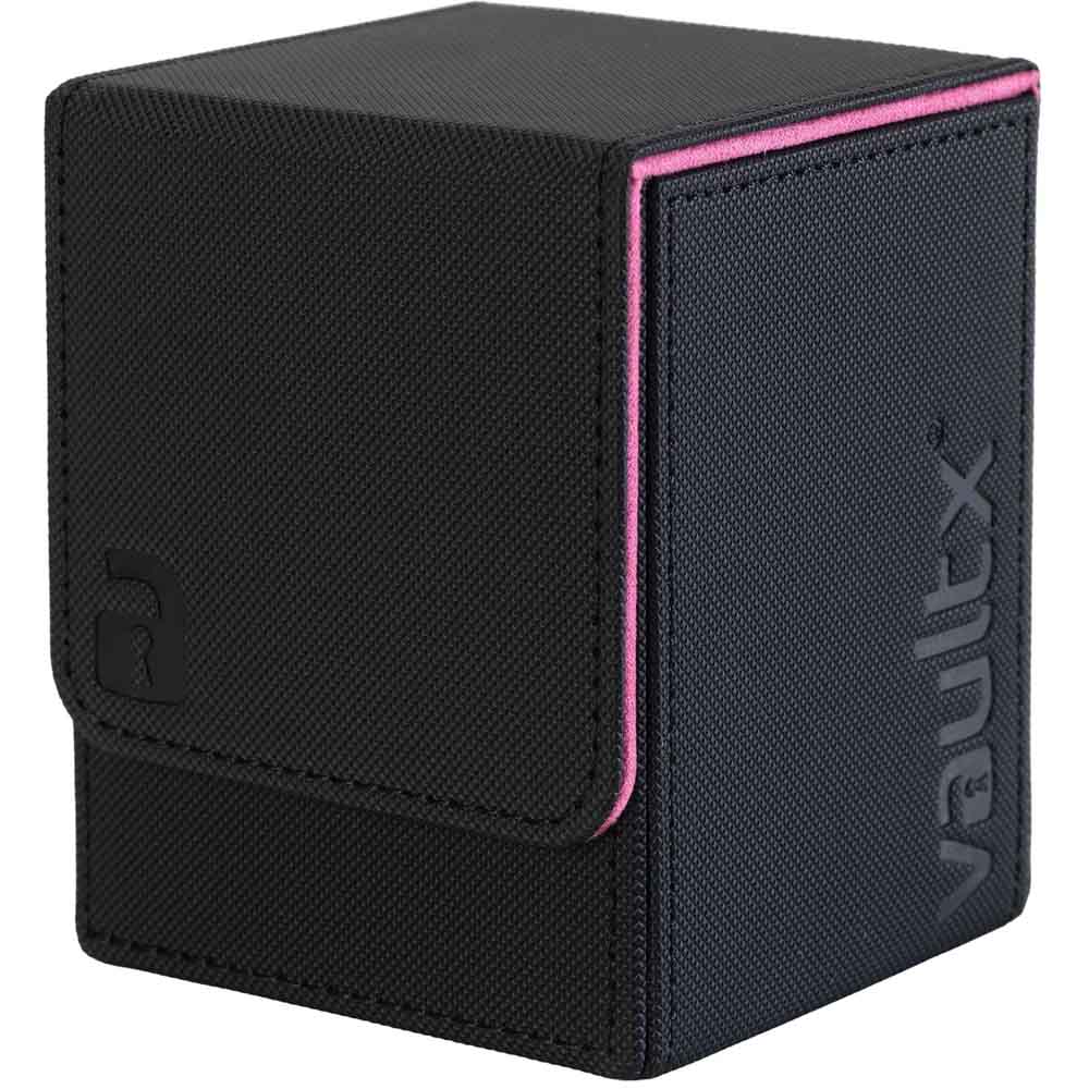VaultX - Toploading Deck Box 80+ - Black / Electric Pink