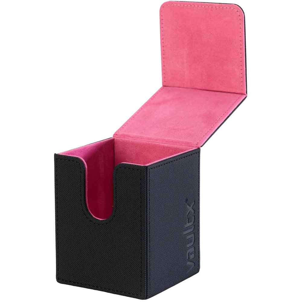 VaultX - Toploading Deck Box 80+ - Black / Electric Pink