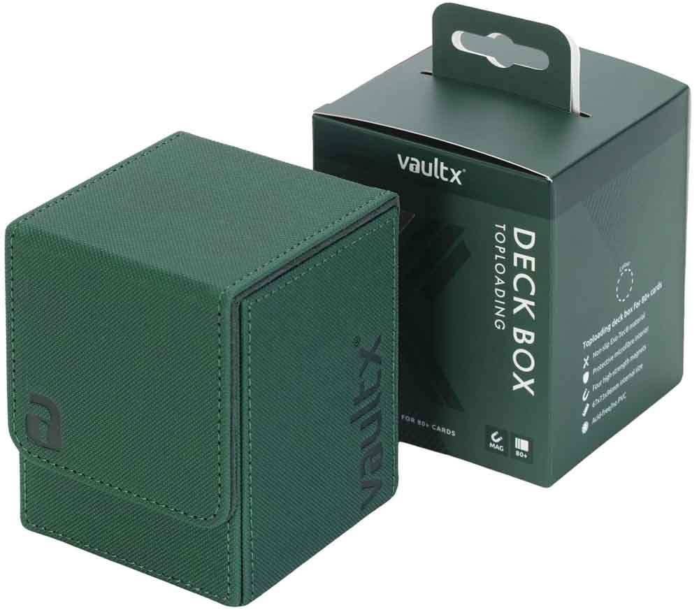 VaultX - Toploading Deck Box 80+ - Forest Green