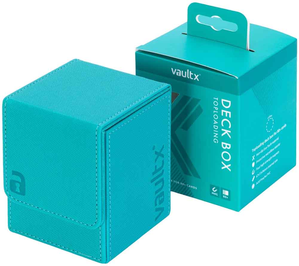 VaultX - Toploading Deck Box 80+ - Ocean Blue