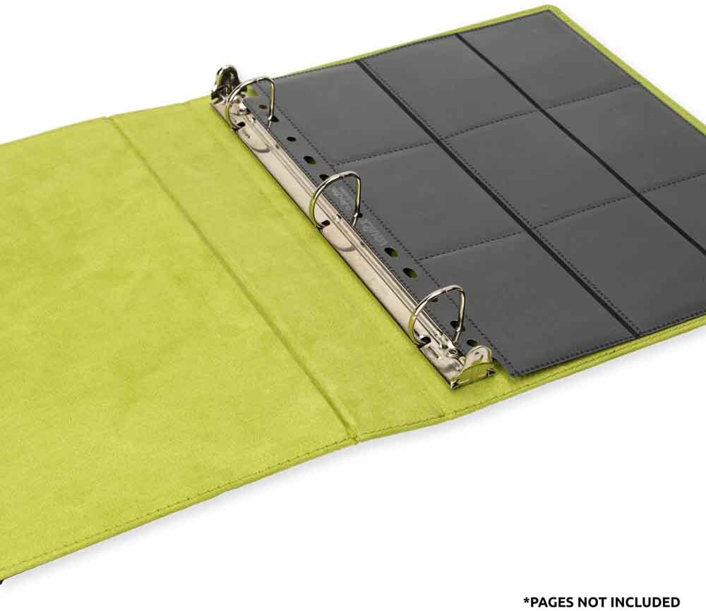 VaultX - Slim Ring Binder - Black / Electric Green