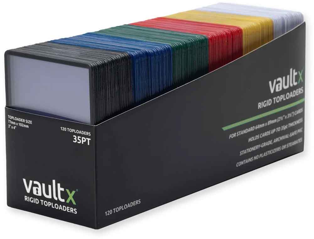 VaultX - Seamless Rigid Toploaders 35pt (Colours) - 120stk