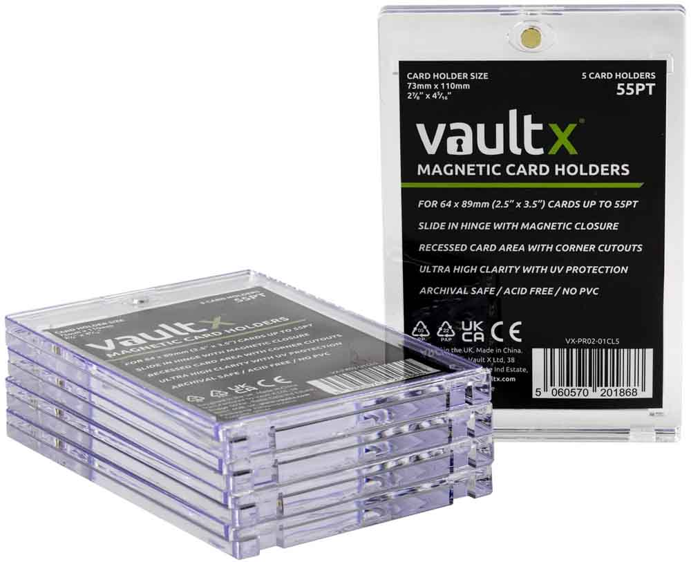 VaultX - Magnetic Card Holders 55pt - 5stk