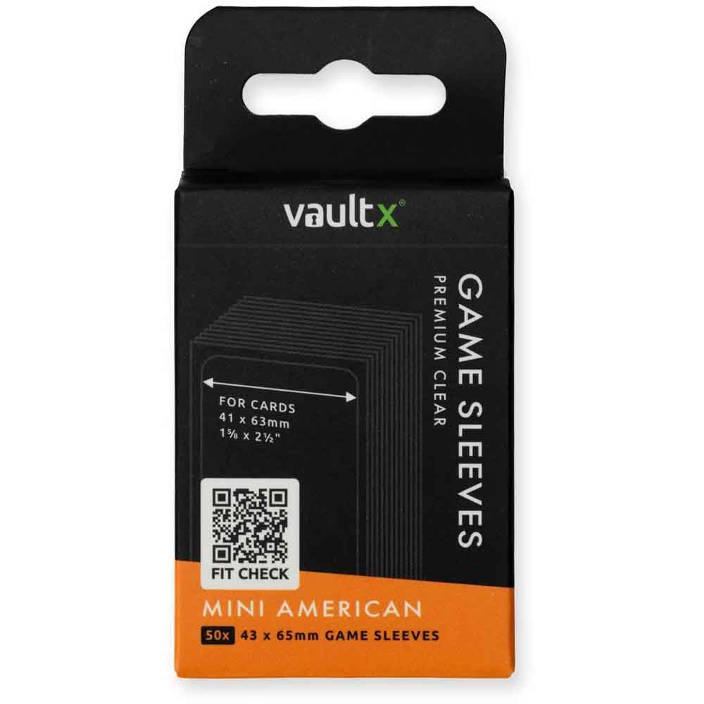 VaultX - Mini American Board Game Sleeves - 50stk