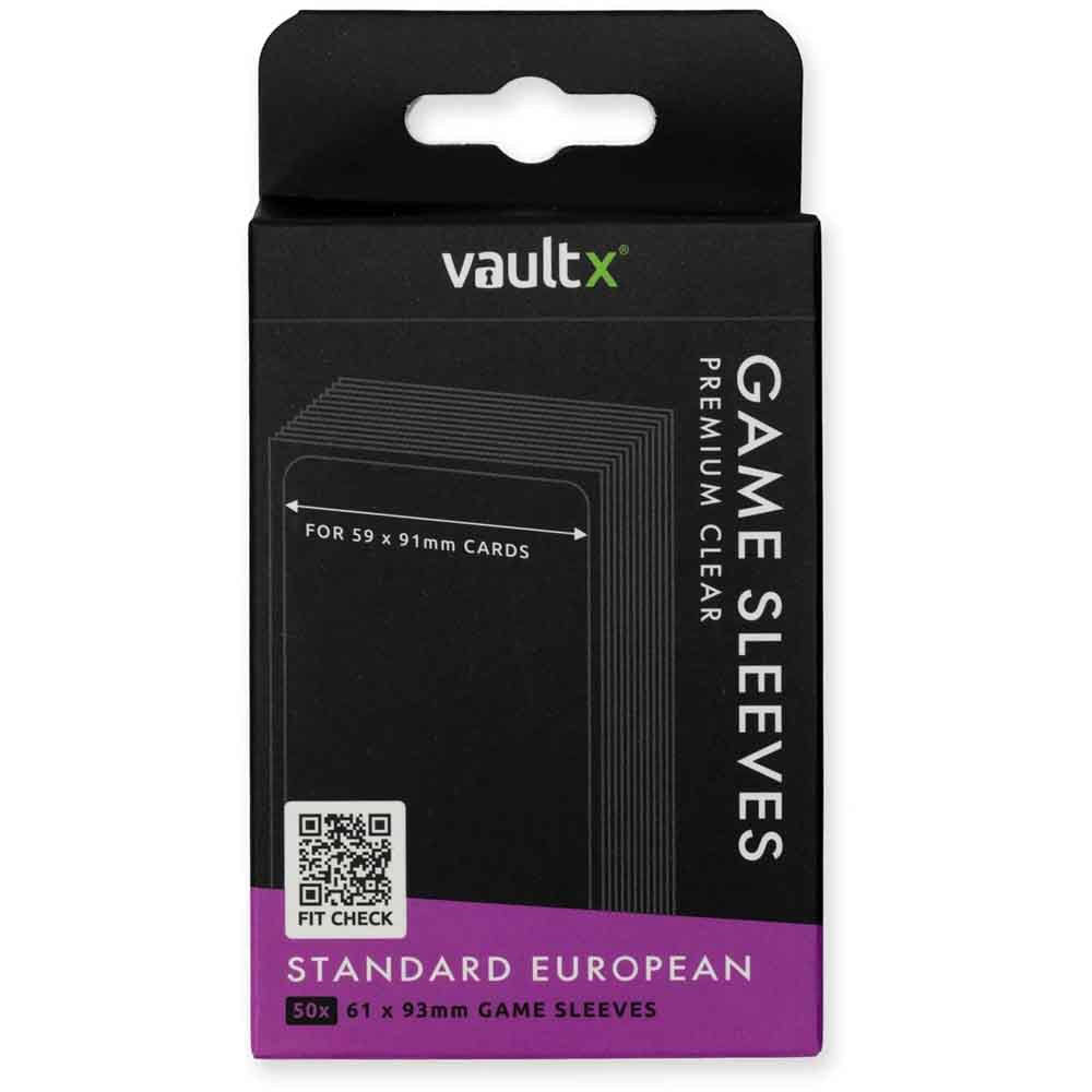 VaultX - Standard European Board Game Sleeves - 50stk
