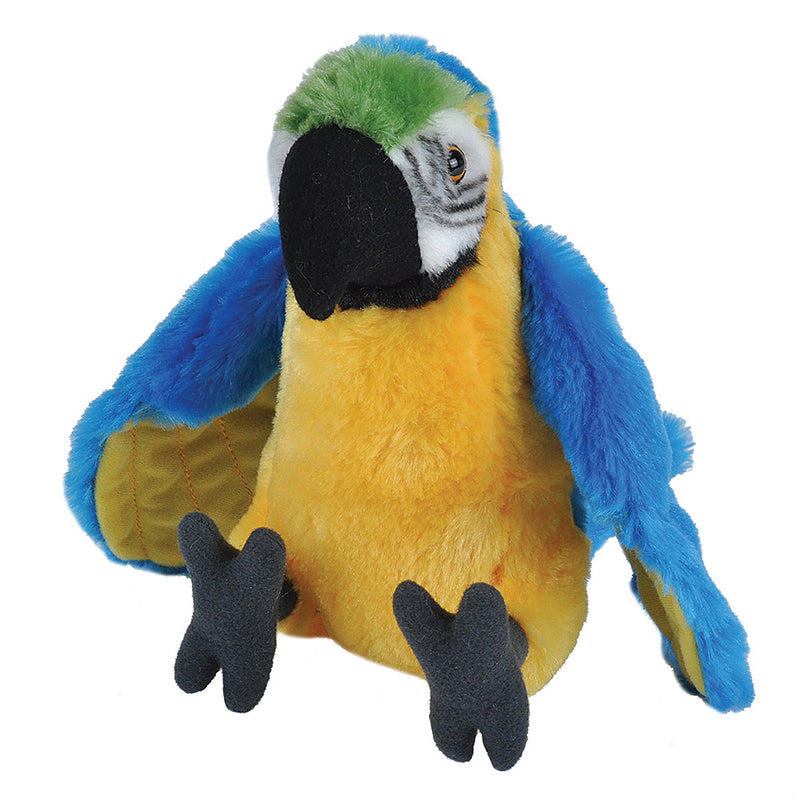 Wild Republic - Macaw Papegøje - Blå/Gul - 30 cm.