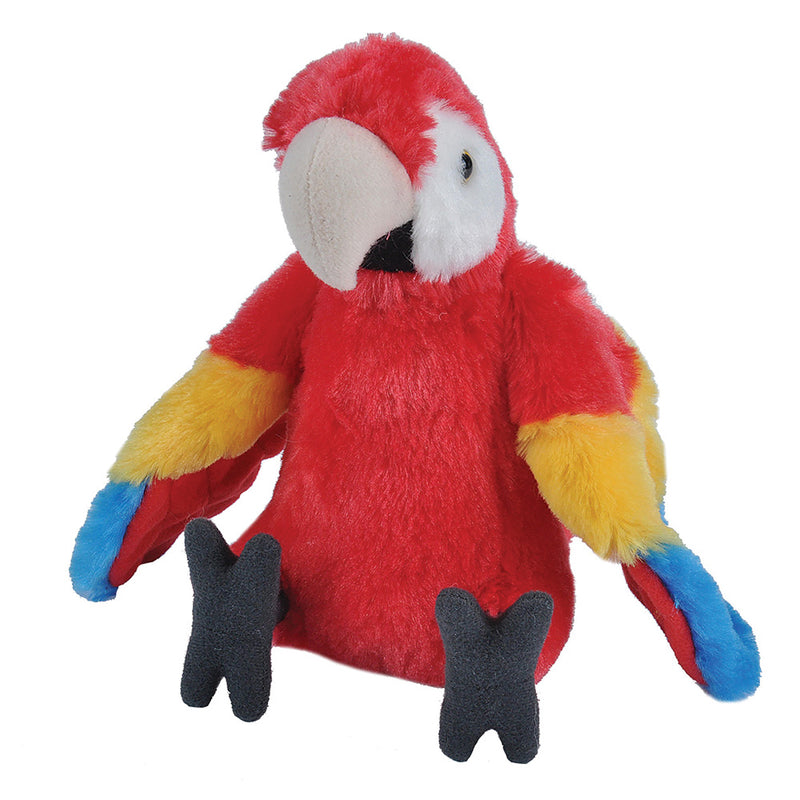 Wild Republic - Macaw Papegøje - Rød - 30 cm.
