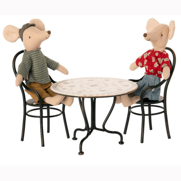 Maileg - Spisebord - sæt med 2 stole